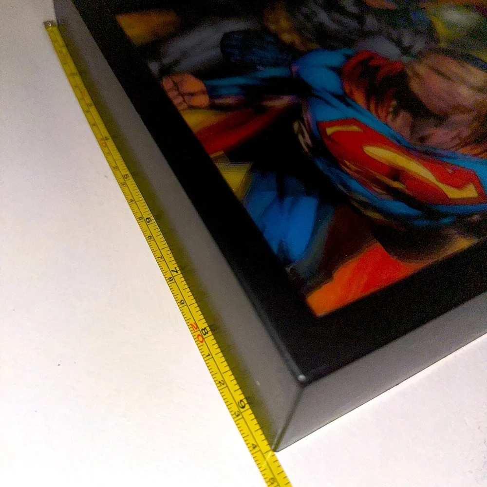 3D Super Hero framed Picture 9 1/2 x 11 1/4